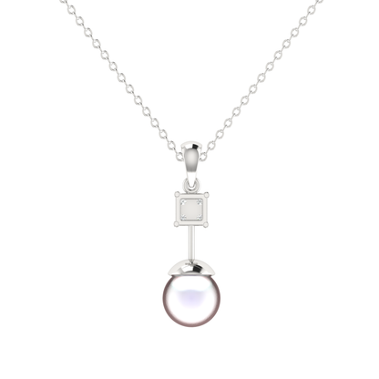 Pearlspire Platinum Plated Lab Grown Diamond Pendant