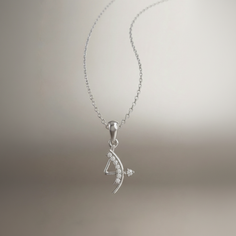 Xylo Valen Platinum Plated Lab Grown Diamond Pendant
