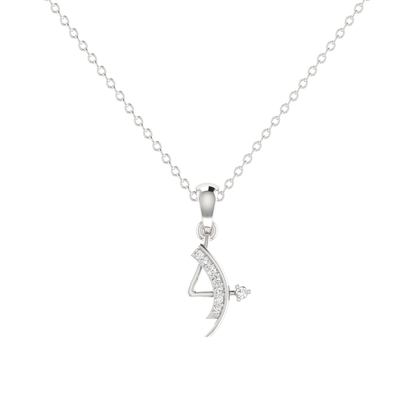 Xylo Valen Platinum Plated Lab Grown Diamond Pendant