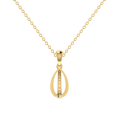 Vespro Sync Gold Plated Lab Grown Diamond Pendant