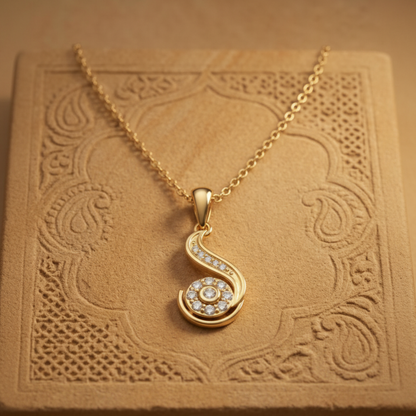 Solfeggio Gold Plated Lab Grown Diamond Pendant