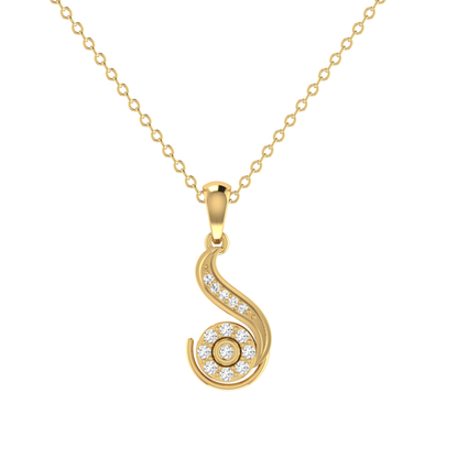 Solfeggio Gold Plated Lab Grown Diamond Pendant