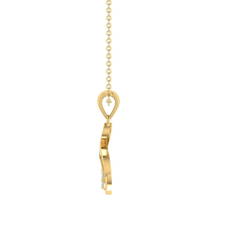 Solfeggio Gold Plated Lab Grown Diamond Pendant