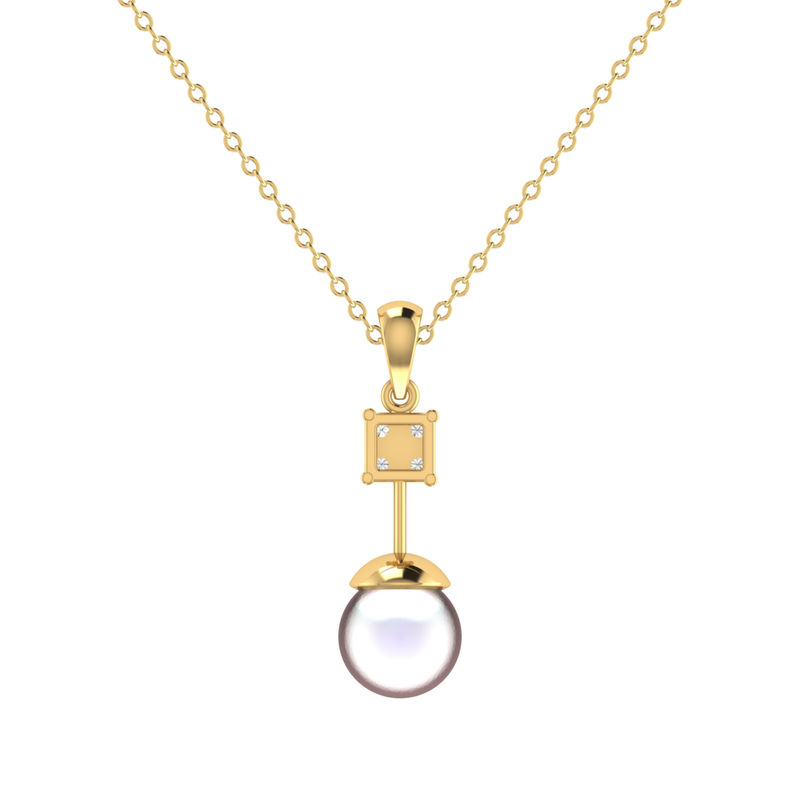 Marbella Orb Gold Plated Lab Grown Diamond Pendant