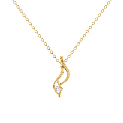 Veritas Link Gold Plated Lab Grown Diamond Pendant