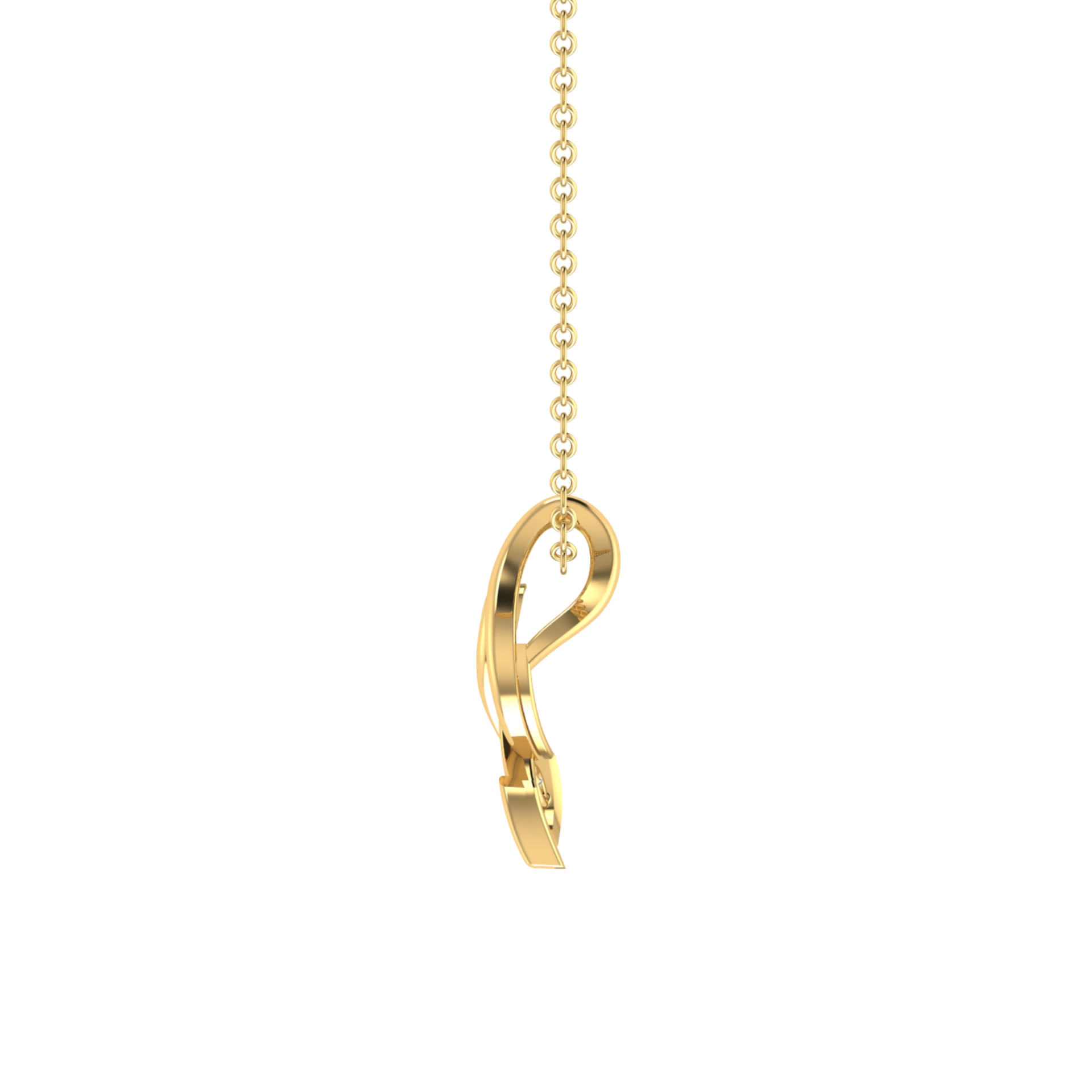 Veritas Link Gold Plated Lab Grown Diamond Pendant
