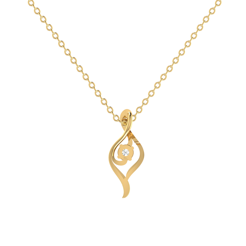 Third Eye Gold Plated Lab Grown Diamond Pendant