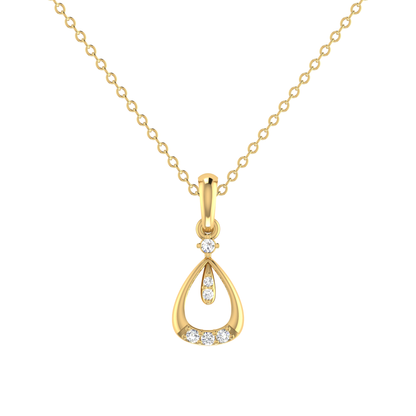 Solo Resonance Gold Plated Lab Grown Diamond Pendant