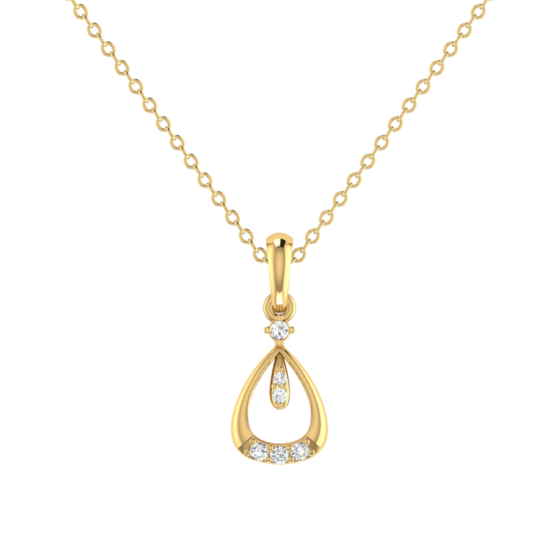 Solo Resonance Gold Plated Lab Grown Diamond Pendant