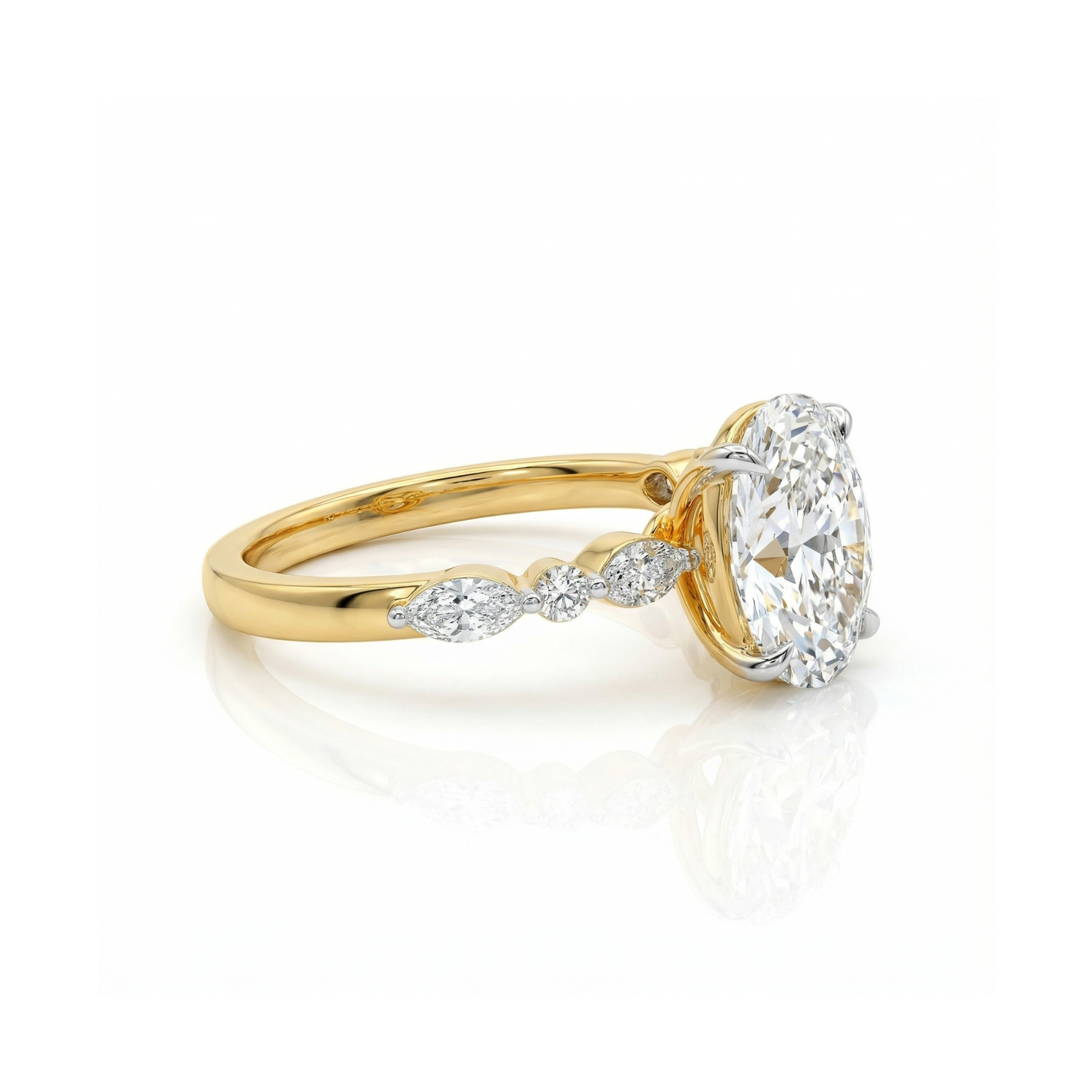 Melodic Solitaire Lab Grown Diamond Ring
