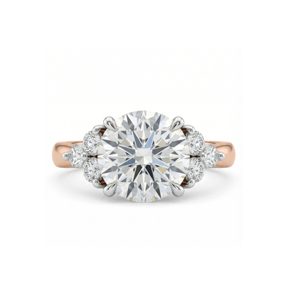 Rosewood Petal Solitaire Lab Grown Diamond Ring