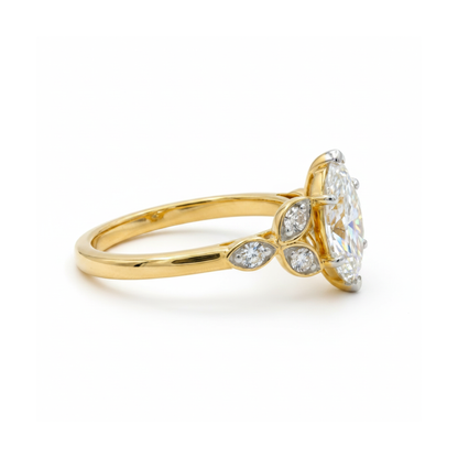 Elven Empress Solitaire Lab Grown Diamond Ring