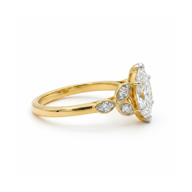 Elven Empress Solitaire Lab Grown Diamond Ring