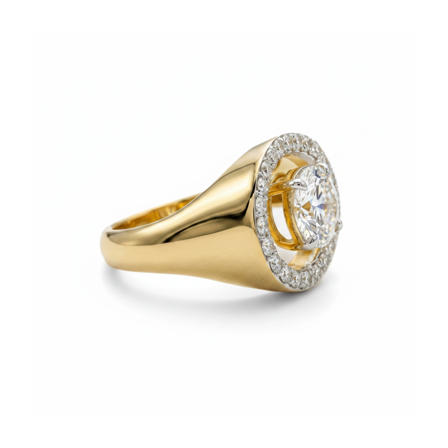 Eclipse Arc Solitaire Lab Grown Diamond Ring