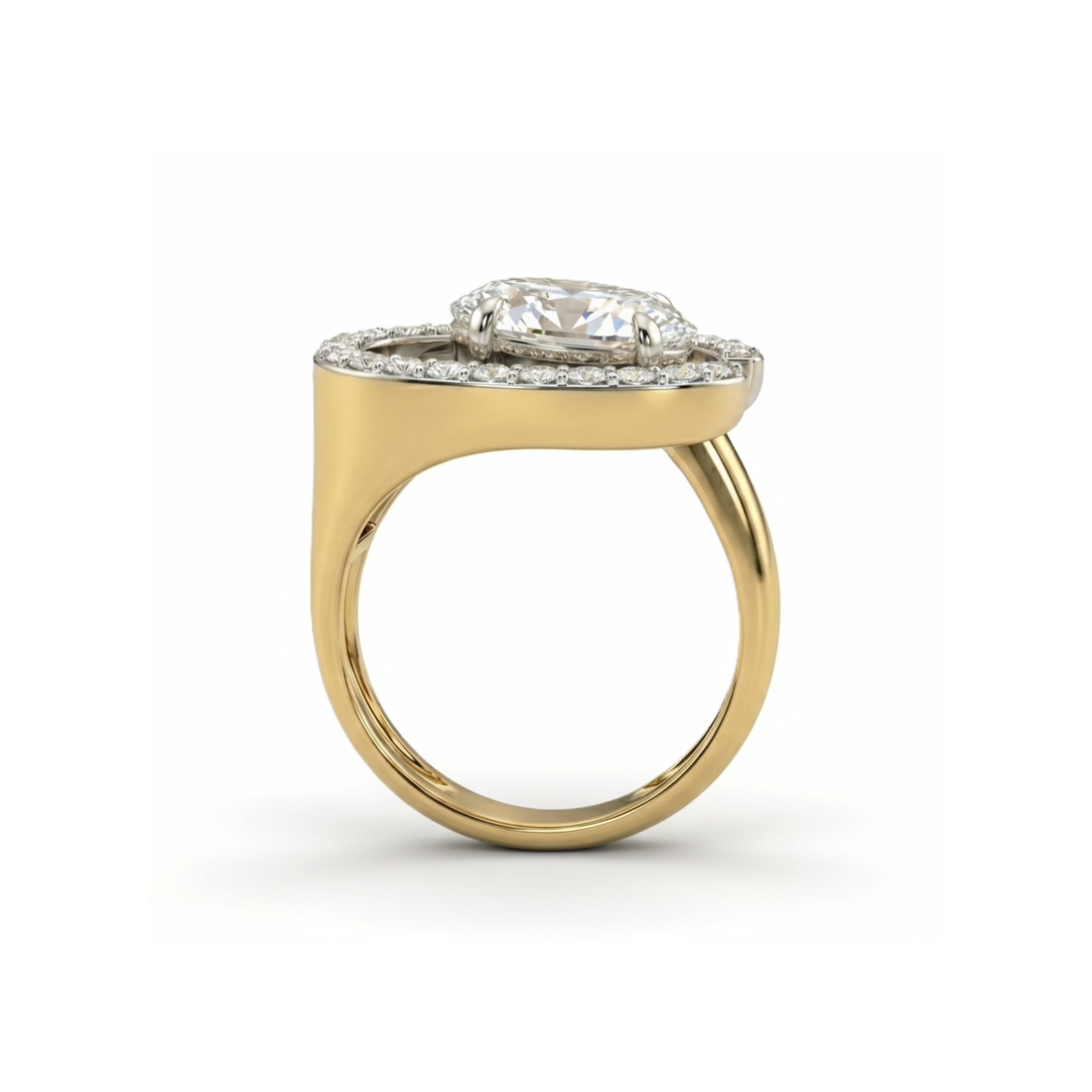 Eclipse Arc Solitaire Lab Grown Diamond Ring