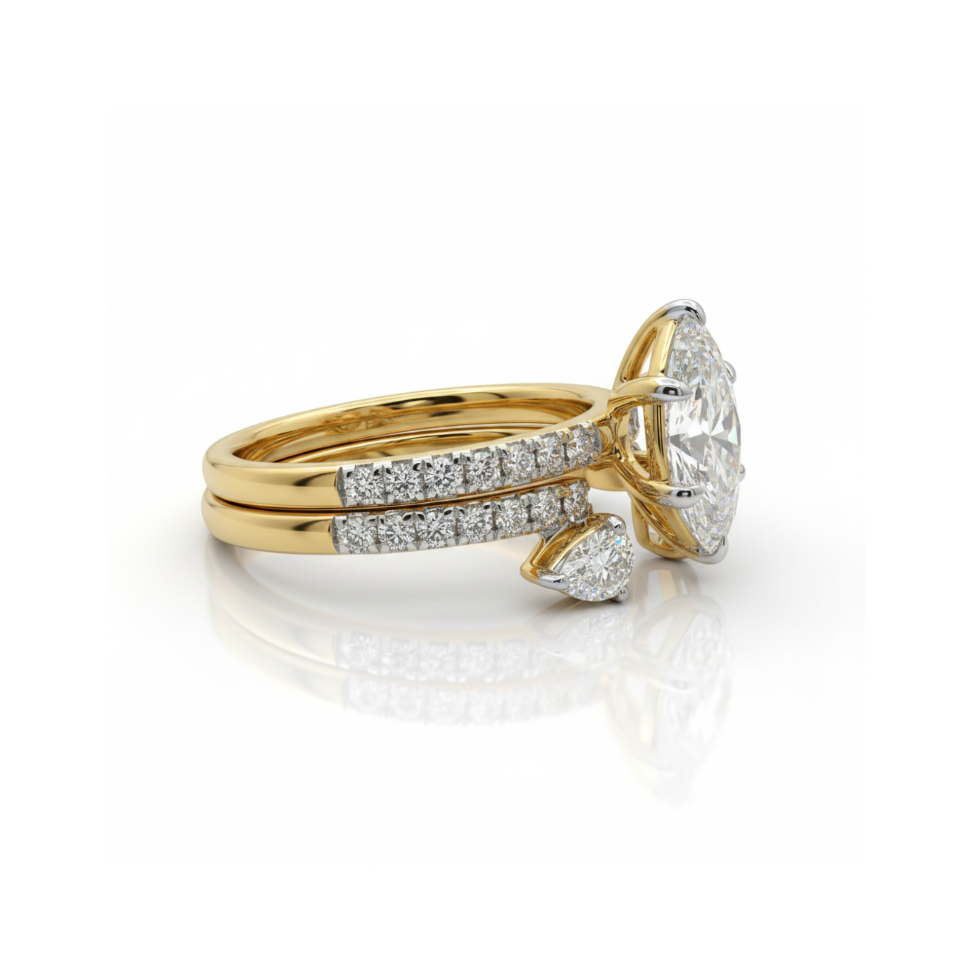 Valkyrie Wing Solitaire Lab Grown Diamond Ring