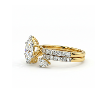Valkyrie Wing Solitaire Lab Grown Diamond Ring