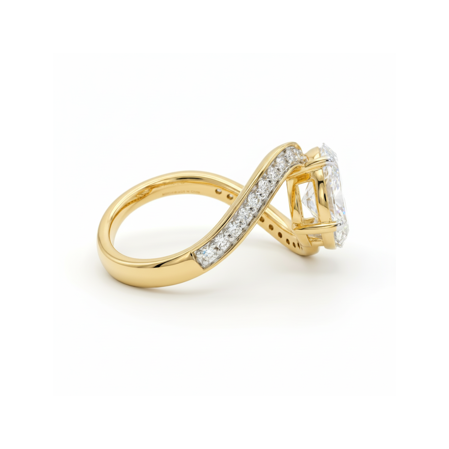 Liquid Orbit Solitaire Lab Grown Diamond Ring