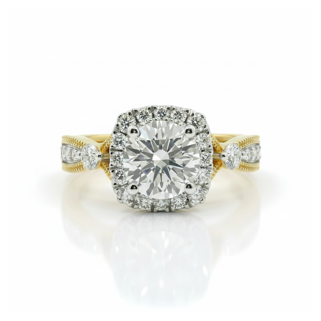 Antiquarian Solitaire Lab Grown Diamond Ring