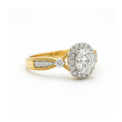 Antiquarian Solitaire Lab Grown Diamond Ring