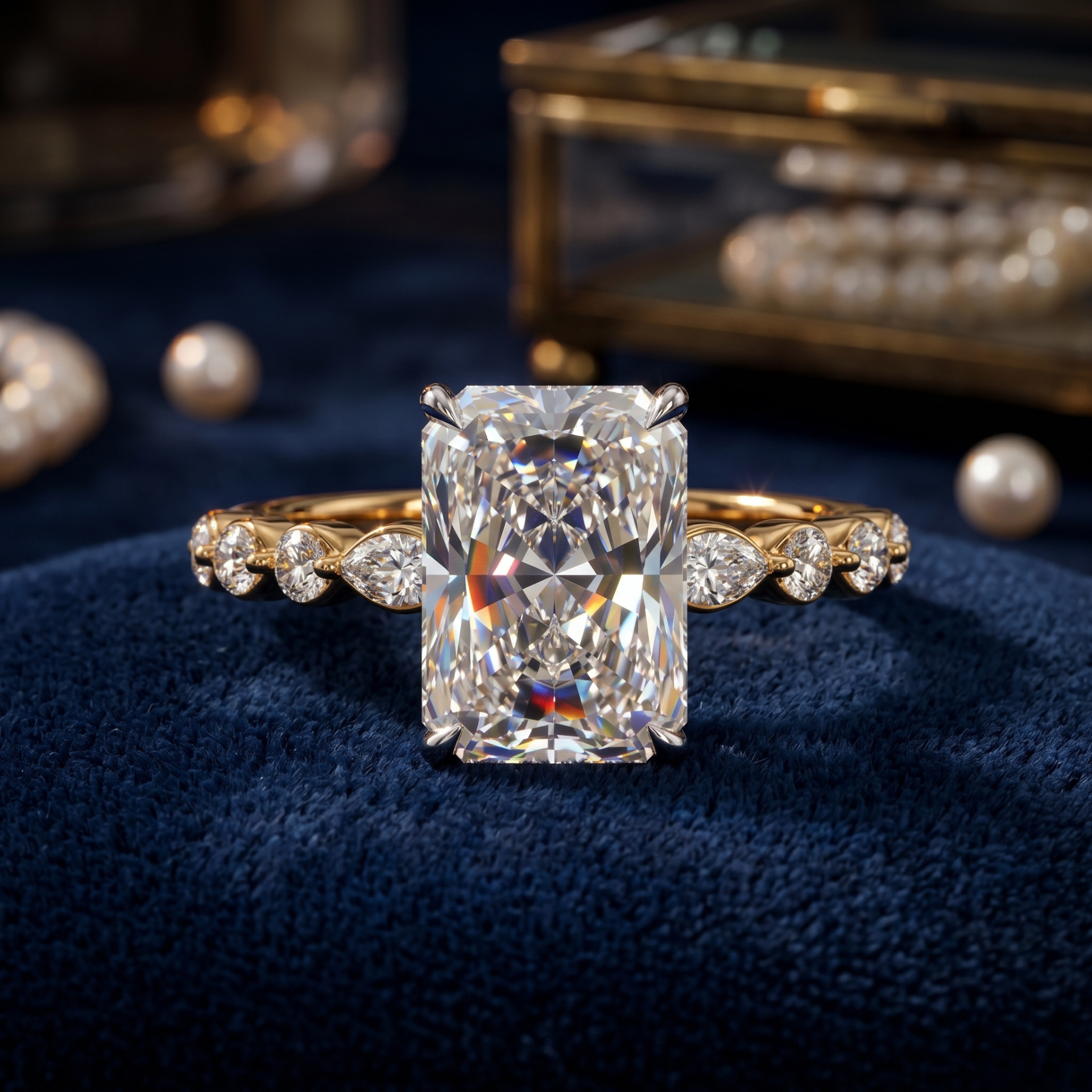 Aria Radiant Solitaire Lab Grown Diamond Ring