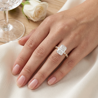 Aria Radiant Solitaire Lab Grown Diamond Ring