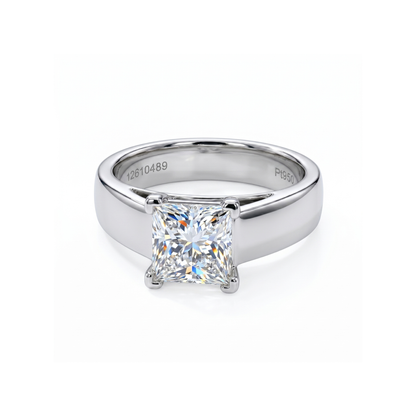 Aria Square Solitaire Lab Grown Diamond Ring
