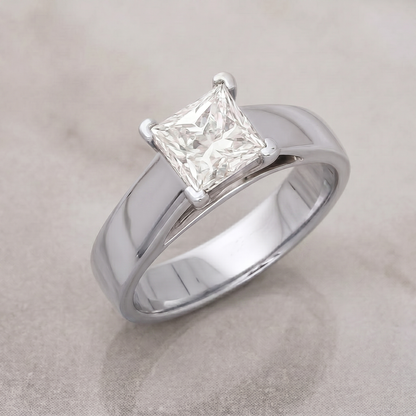 Aria Square Solitaire Lab Grown Diamond Ring