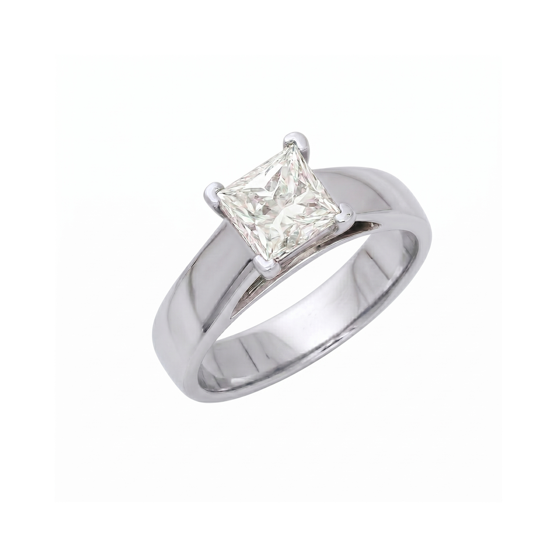 Aria Square Solitaire Lab Grown Diamond Ring