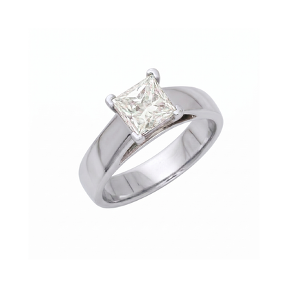 Aria Square Solitaire Lab Grown Diamond Ring