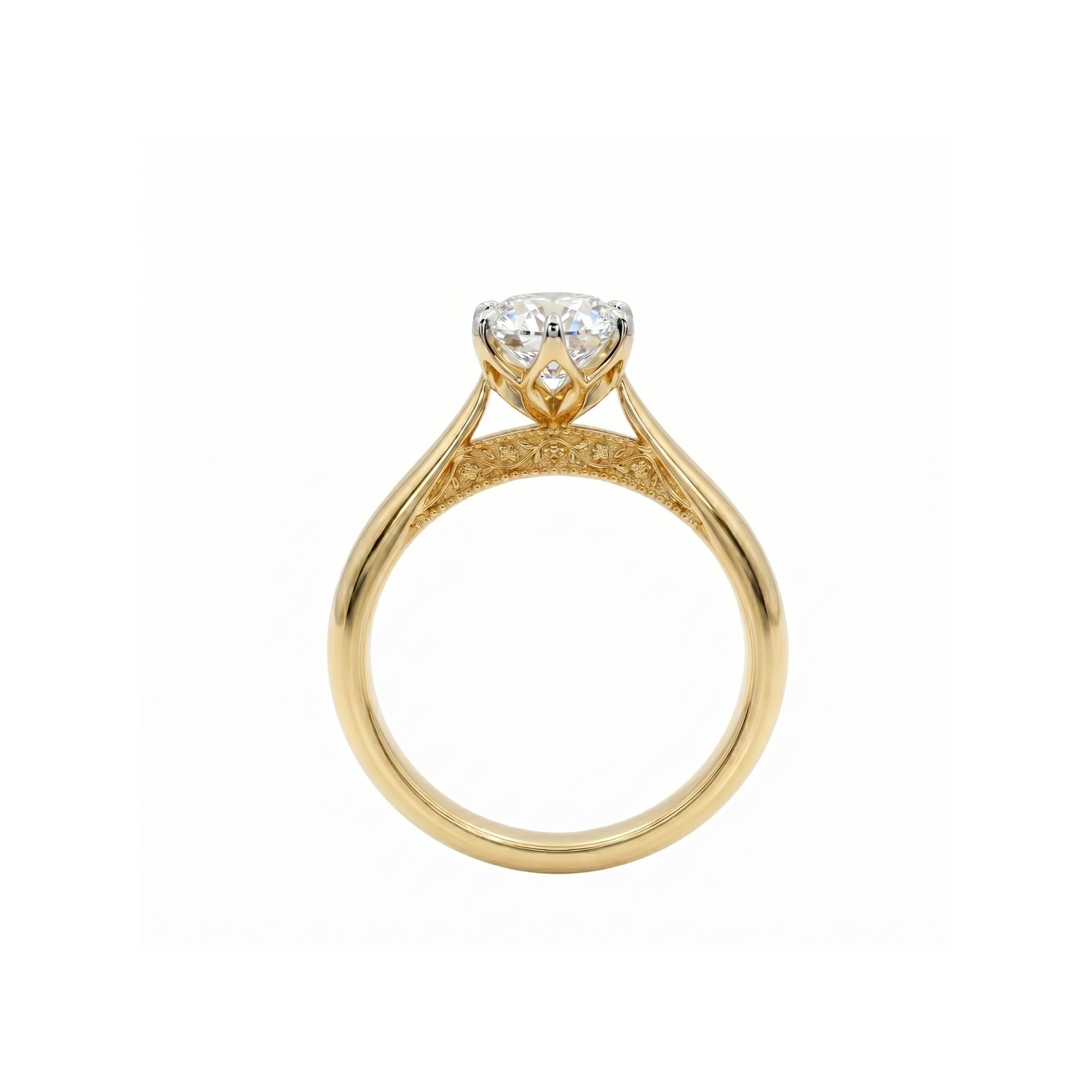 Beloved Bloom Solitaire Lab Grown Diamond Ring