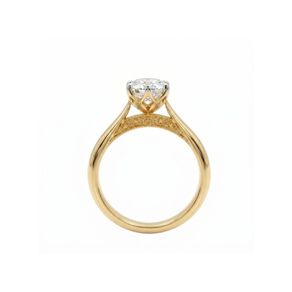 Beloved Bloom Solitaire Lab Grown Diamond Ring