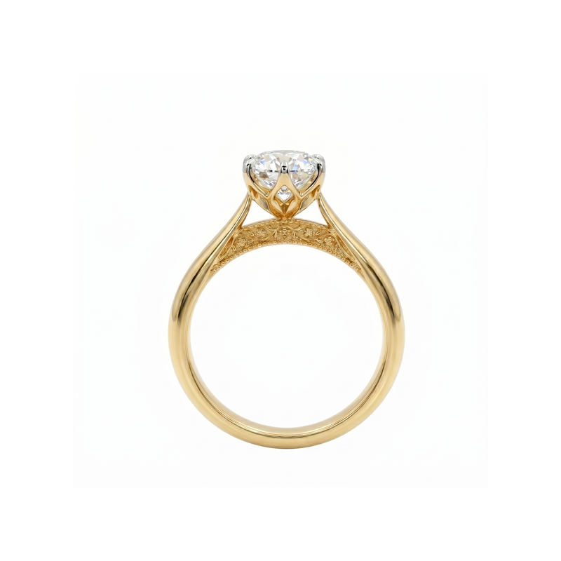 Beloved Bloom Solitaire Lab Grown Diamond Ring