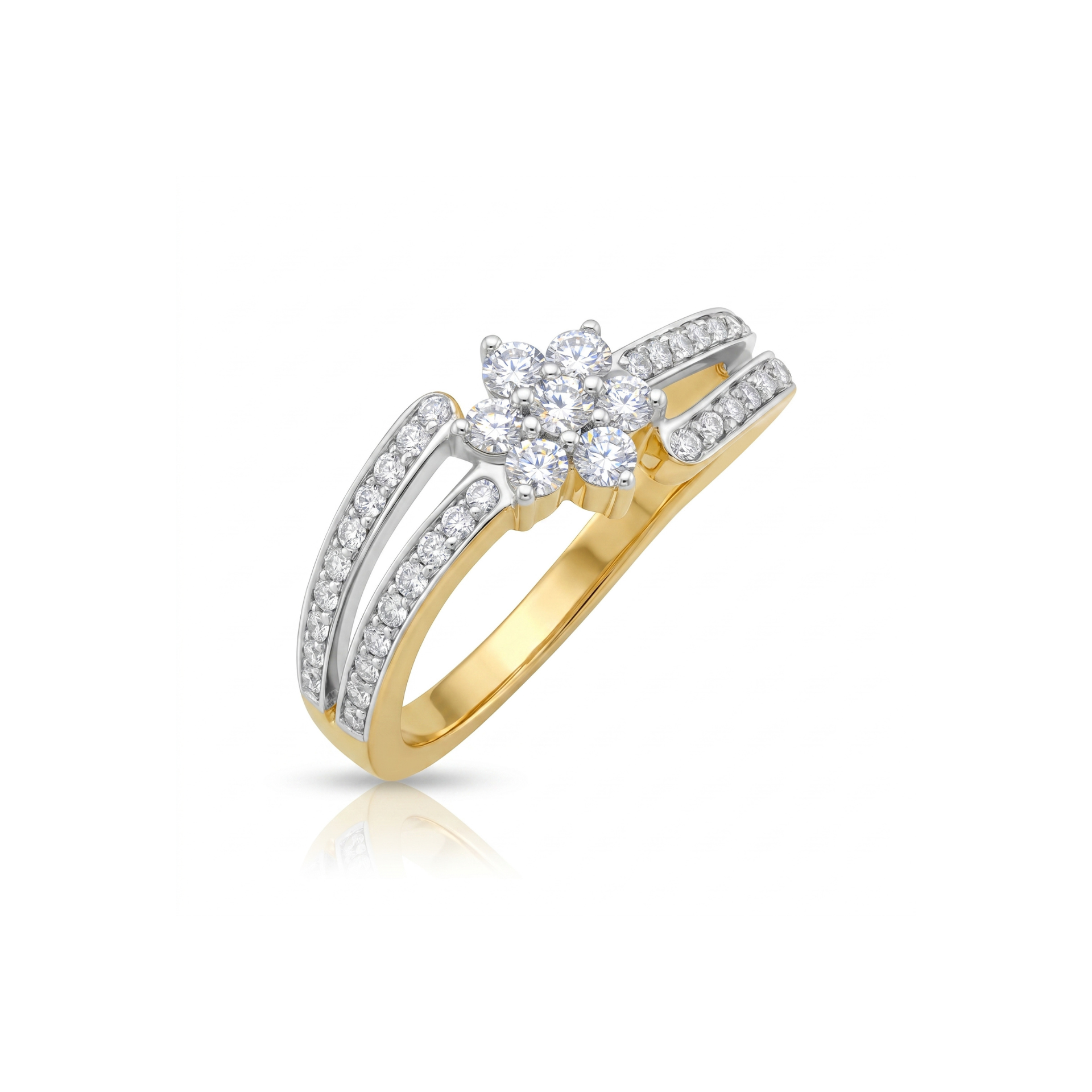 Blossom Trace Lab Grown Diamond Ring