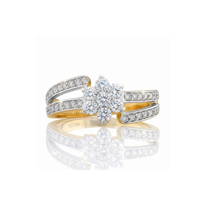 Blossom Trace Lab Grown Diamond Ring