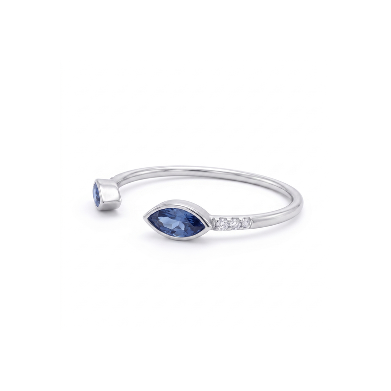 Gossamer Platinum Plated Lab Grown Diamond Ring