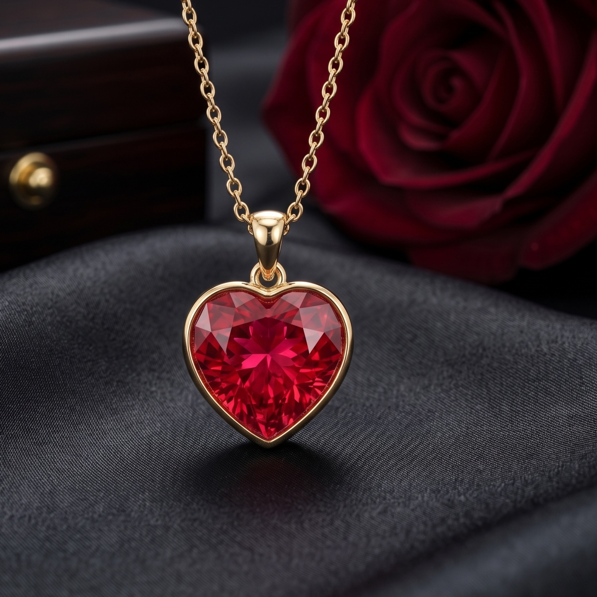 Beloved Anchor Gold Plated Lab Grown Diamond Pendant