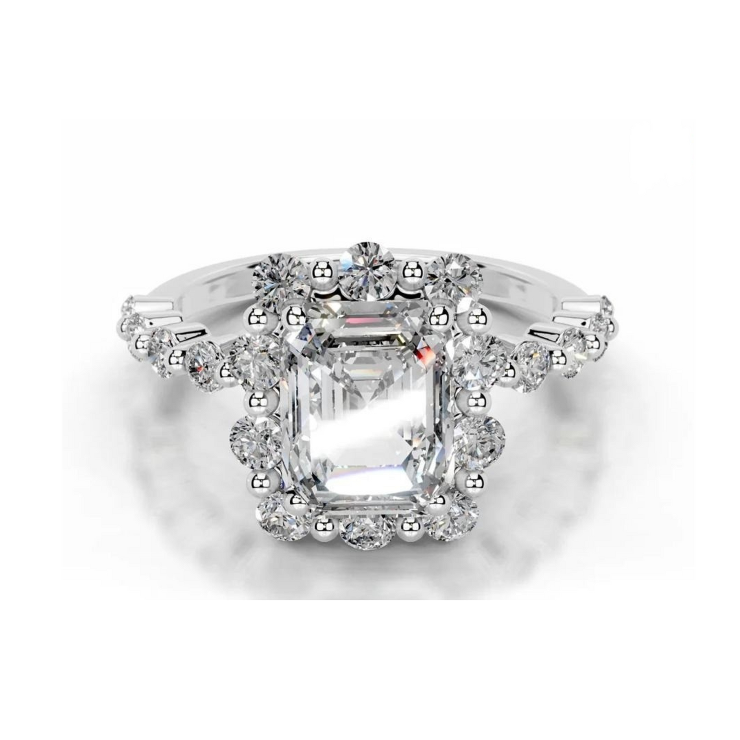 Dreamweaver Halo Solitaire Lab Grown Diamond Ring