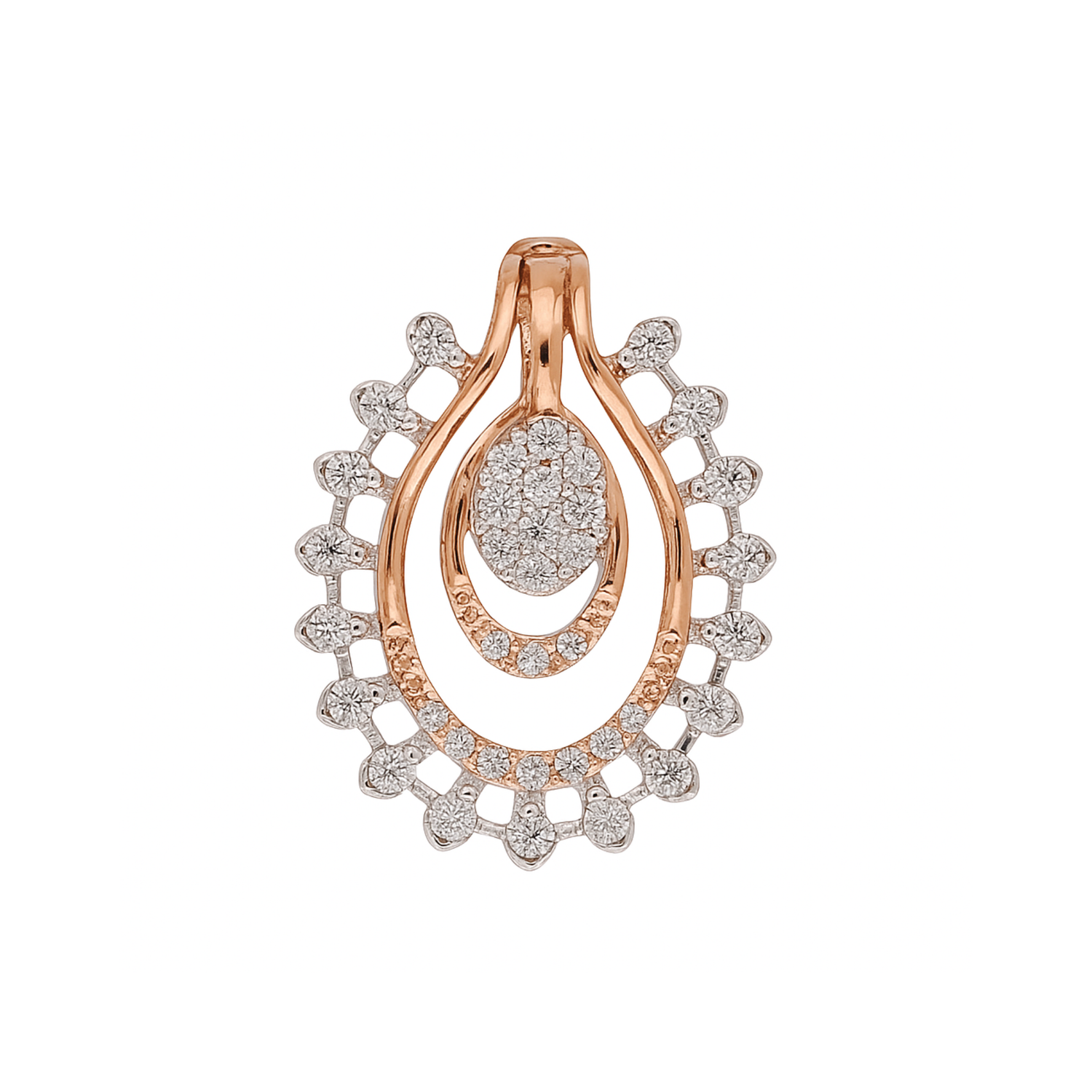 Serene Spark Tear Lab Grown Diamond Pendant