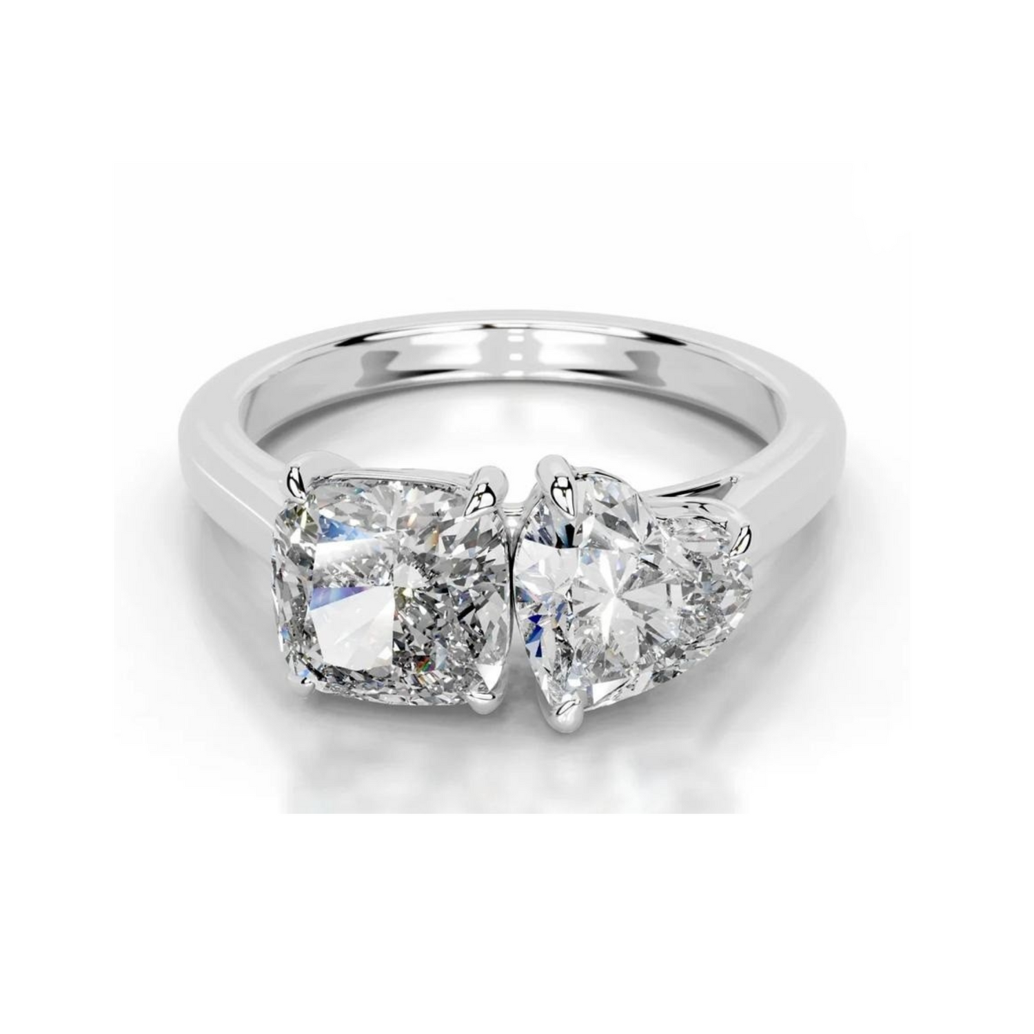 Perfect Pair Solitaire Lab Grown Diamond Ring