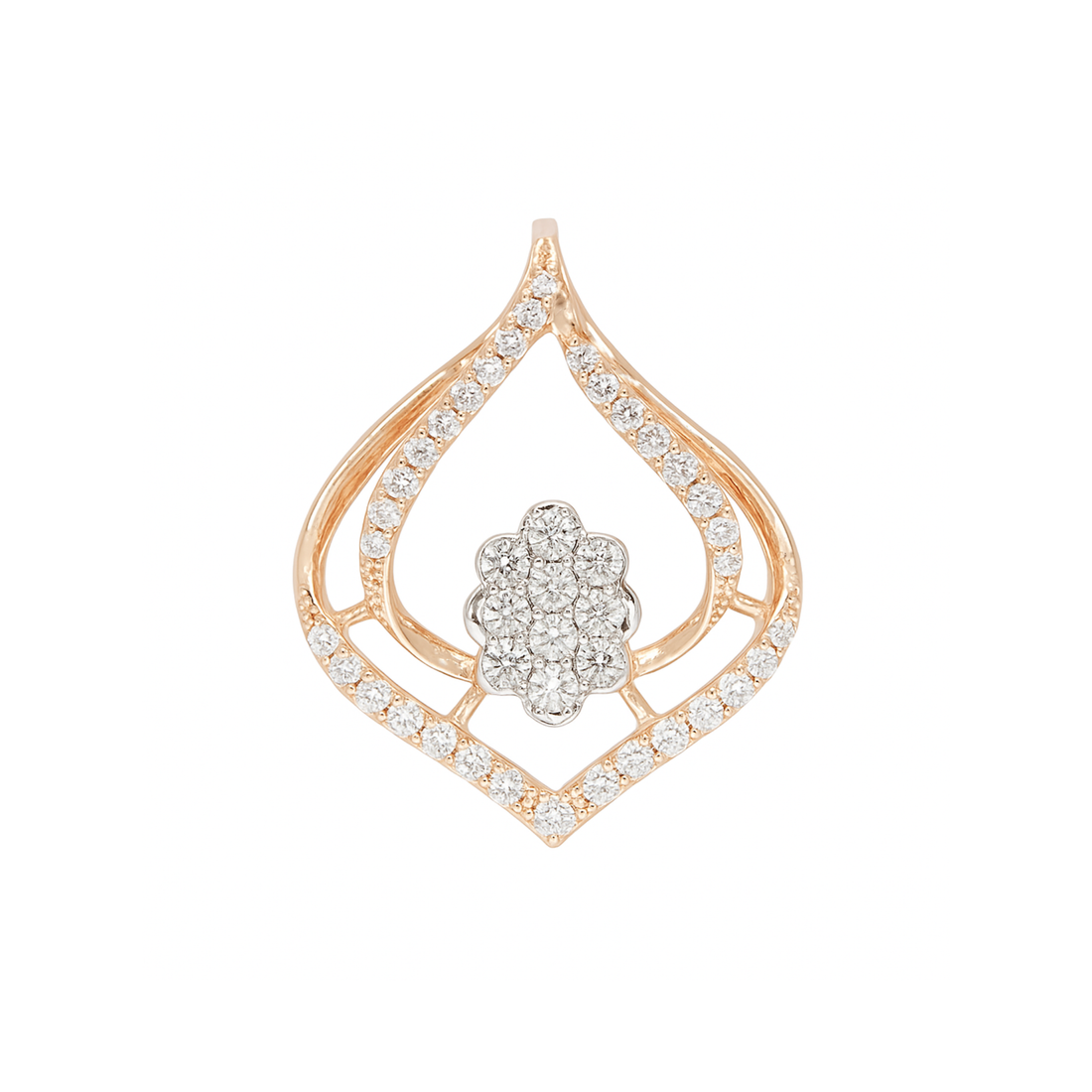 Shimmering Shrine Petal Lab Grown Diamond Pendant
