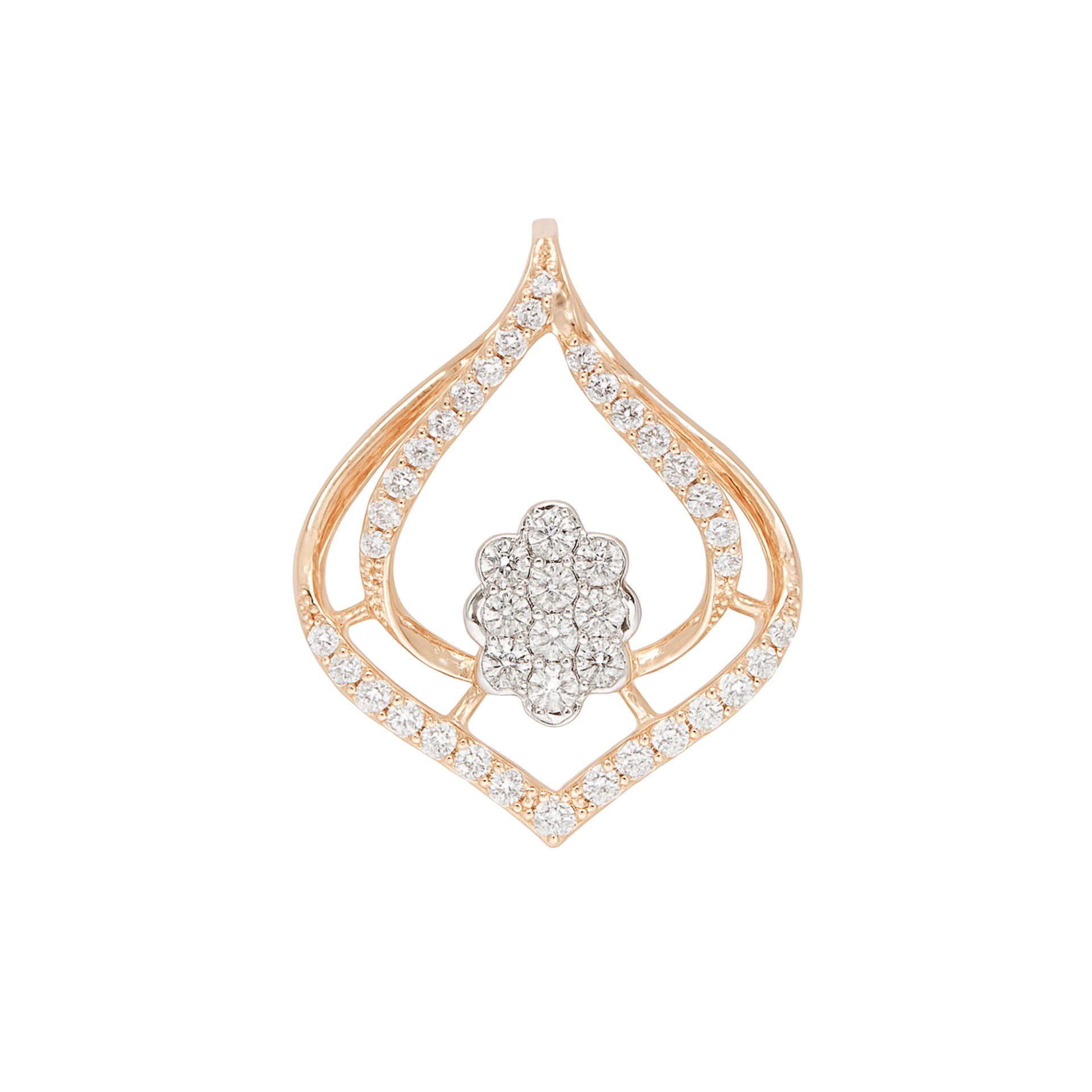 Shimmering Shrine Petal Lab Grown Diamond Pendant