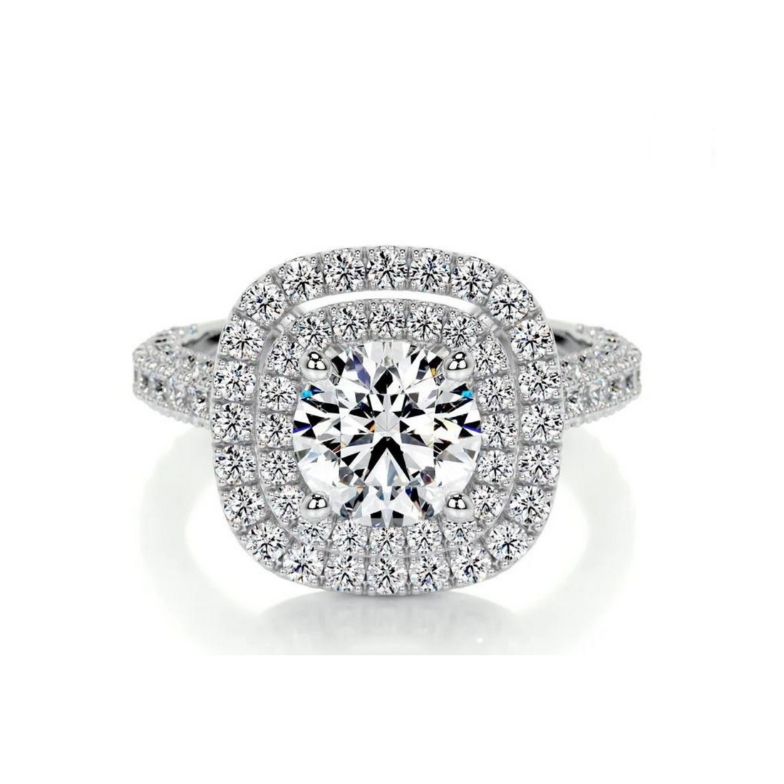 Twilight Halo Solitaire Lab Grown Diamond Ring