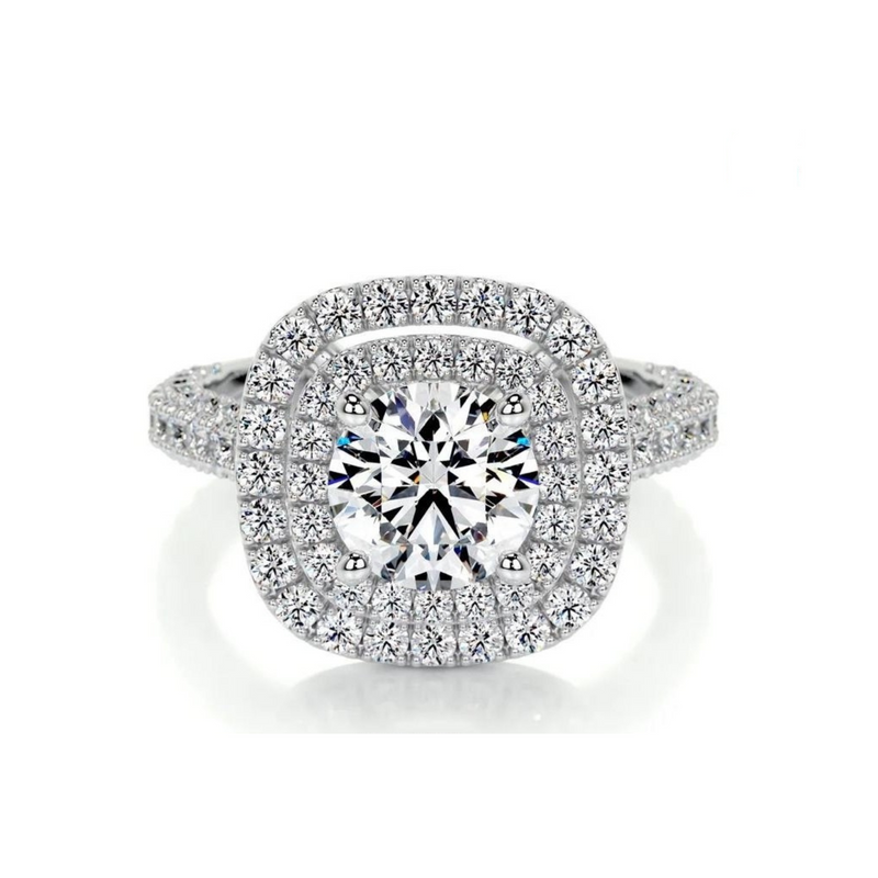 Twilight Halo Solitaire Lab Grown Diamond Ring