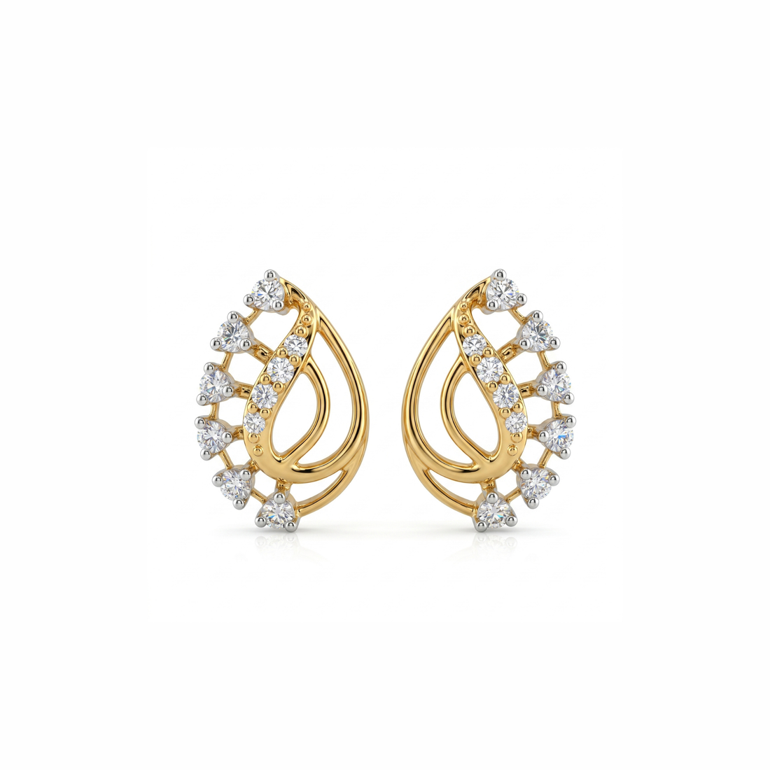 Aurora Twist Elegance Lab Grown Diamond Earrings