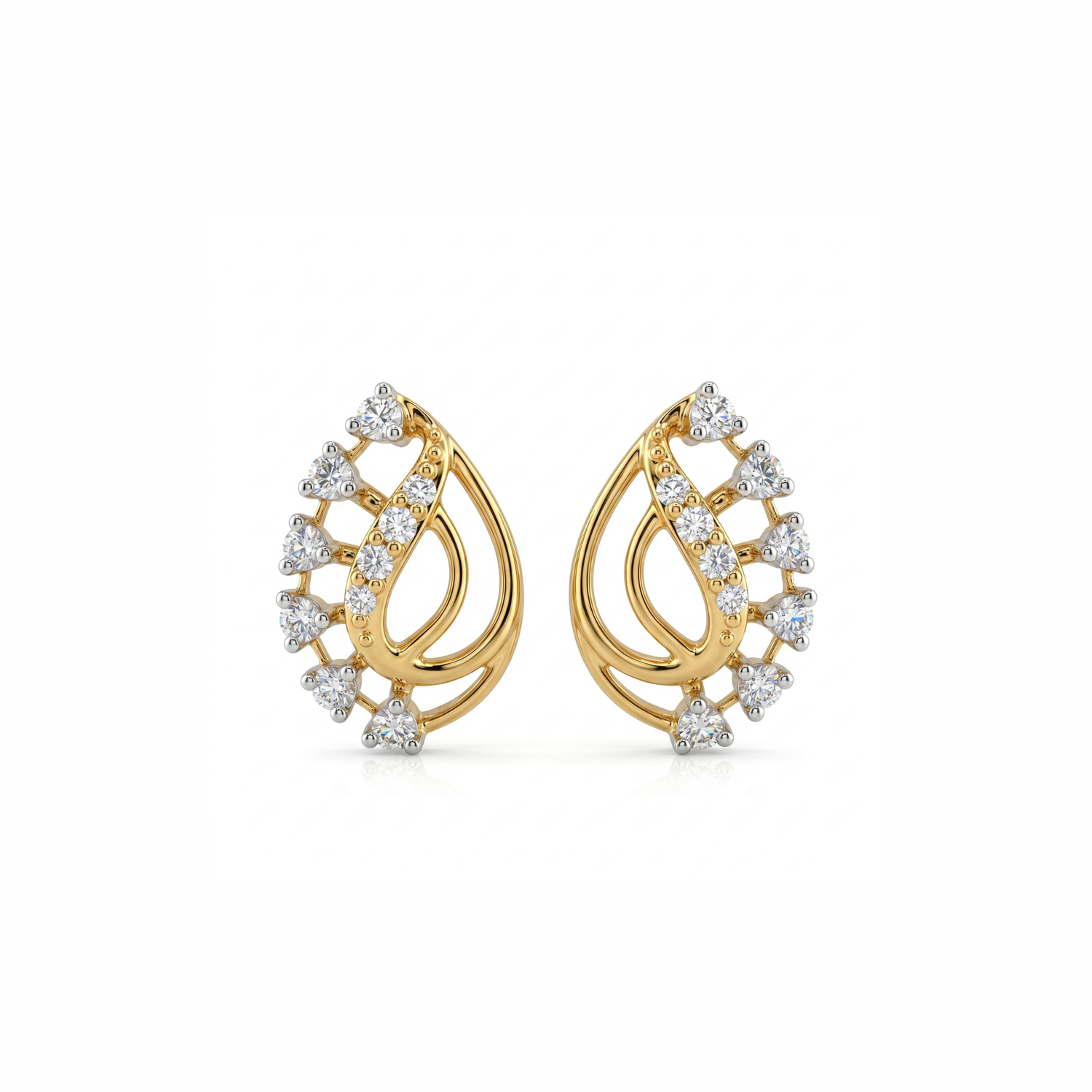 Aurora Twist Elegance Lab Grown Diamond Earrings
