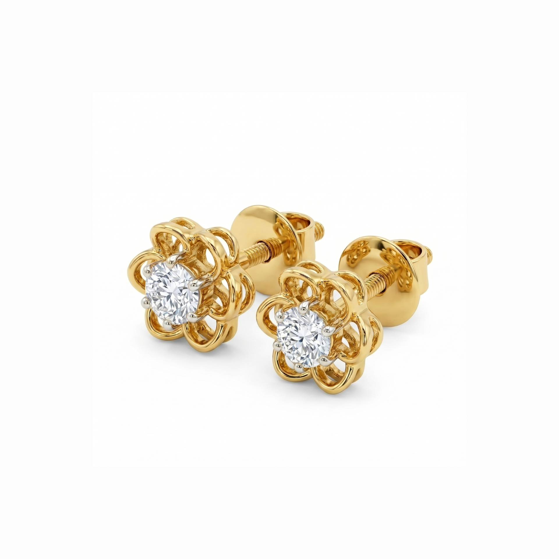 Blissful Blossom Lab Grown Diamond Earrings