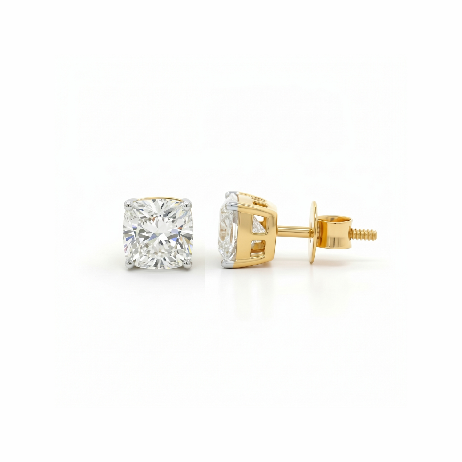 Velvet  Solitaire Lab Grown Diamond Earrings