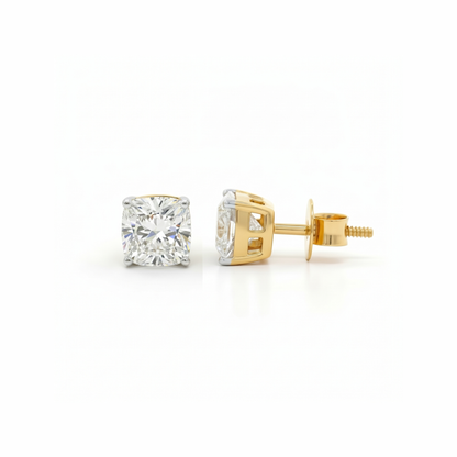 Velvet  Solitaire Lab Grown Diamond Earrings