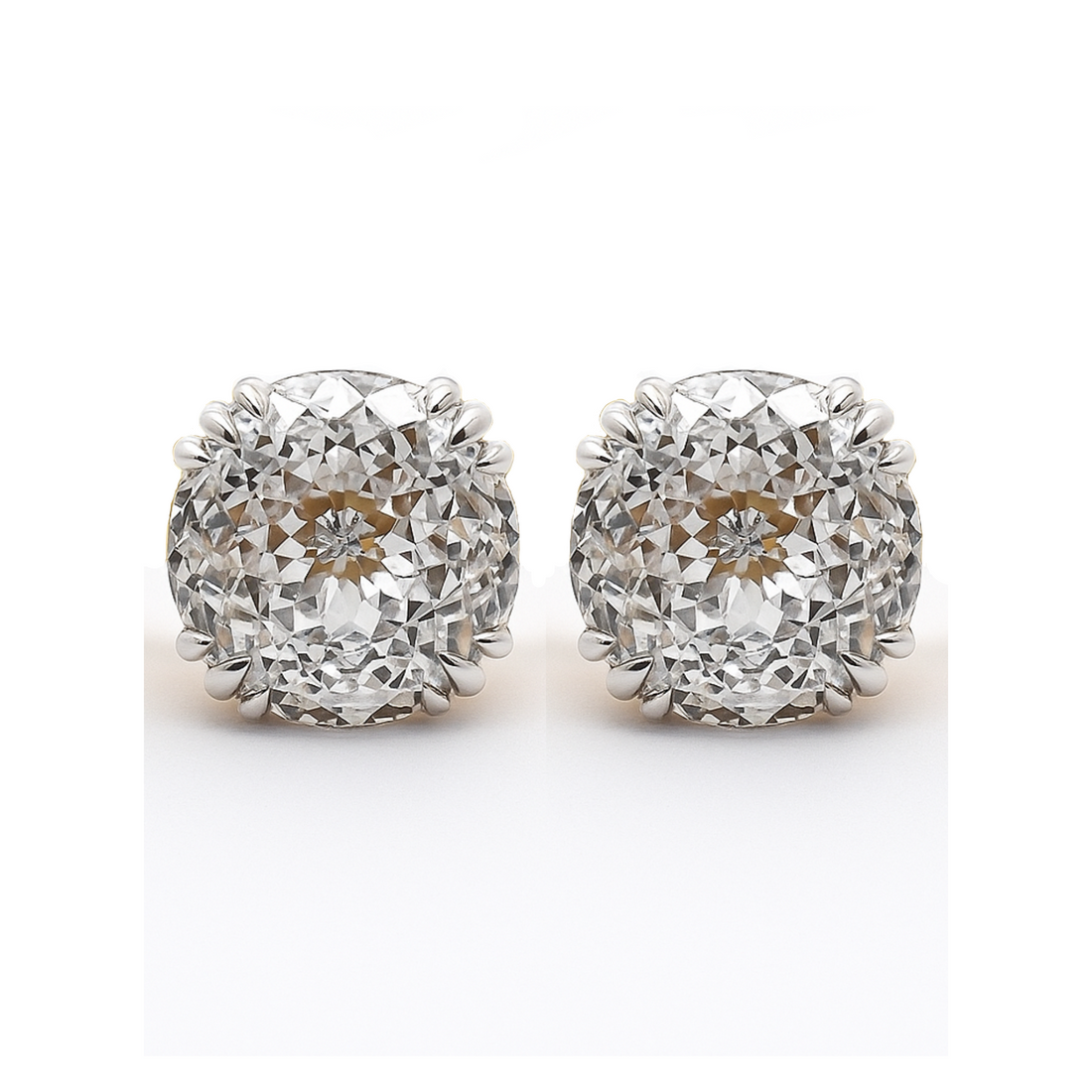 Satin Glow Solitaire Lab Grown Diamond Earrings